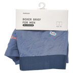 Boxer Briefs Herren mit Print-Design, Größe XL (Blau)