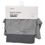 Boxershorts Herren mit Print, Größe XL (Dunkelgrau)