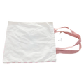 Canvas Schultertasche mit Katzen-Design, kariert (Rosa)
