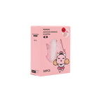50 Cartoon-Pflaster mit Print, Vorratspackung (Rosa/Gelb)