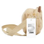 Weiche Crossbody-Umhängetasche mit Capybara-Design (Beige)