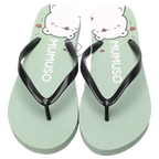Flip-Flops Damen mit Bären-Design, Größe 40-41 (Grün)