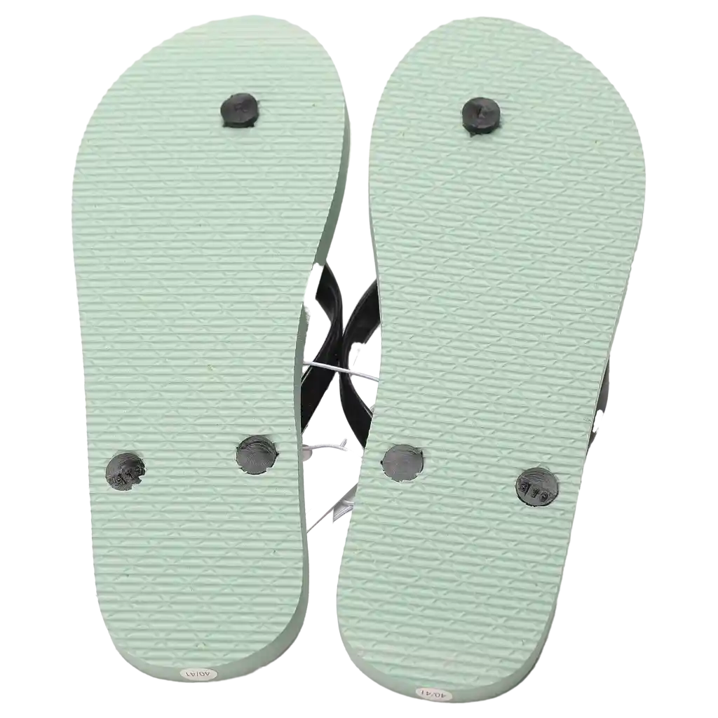 Flip-Flops Damen mit Bären-Design, Größe 40-41 (Grün)