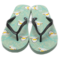 Flip Flops Damen mit Enten-Design (Grün, Größe 40-41)