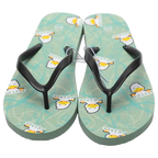 Flip Flops Damen mit Enten-Design (Grün, Größe 40-41)