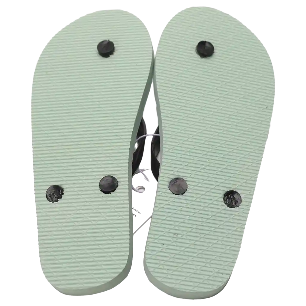 Flip Flops Damen mit Enten-Design (Grün, Größe 40-41)