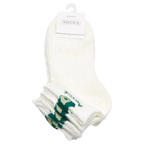 3er-Pack Damen Sneakersocken mit Avocado-Design (Weiß)