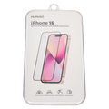 Displayschutzfolie aus temperiertem Glas mit UV-Schutz für iPhone 15 (Transparent)