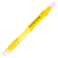 Doppelseitiger Textmarker mit Doppelspitze (Gelb)