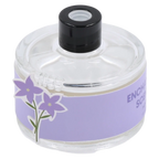 Duft Diffuser aus Glas, 65 ml mit Blumen-Design (Transparent/Lila)