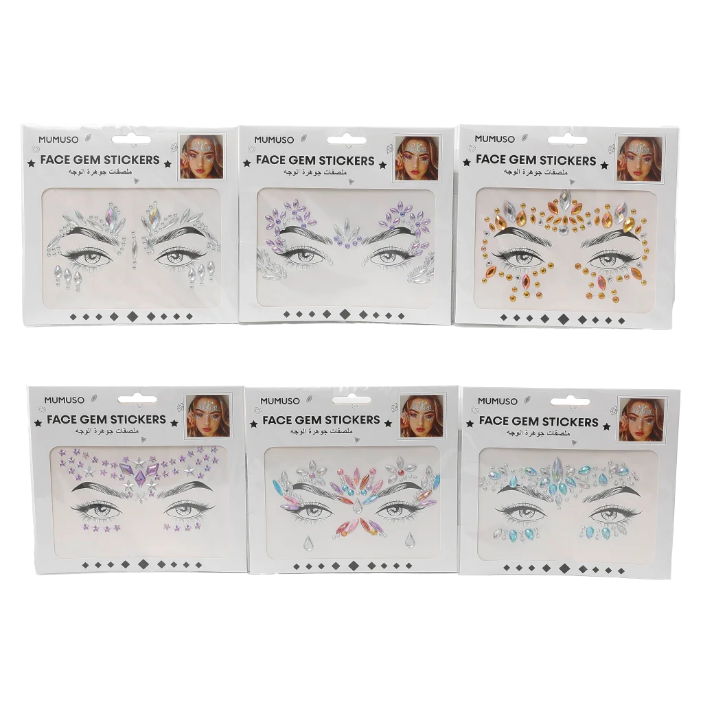 Self-adhesive Face Gem Stickers