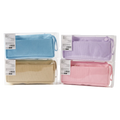 Großes Federmäppchen mit Reißverschluss (Blau/Lila/Beige/Rosa)