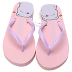 Damen Flip-Flops mit Bären-Design, Größe 38-39 (Rosa/Lila)
