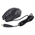 Kabelgebundene Gaming Maus aus ABS mit LED-Beleuchtung (Schwarz)
