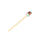 Gelstift mit Capybara-Design für Schule und Büro (Beige/Braun/Blau)