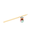 Gelstift mit Capybara-Design für Schule und Büro (Beige/Braun/Blau)