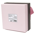 Geschenkbox quadratisch mit Satinbandschleife (Schwarz/Rosa)