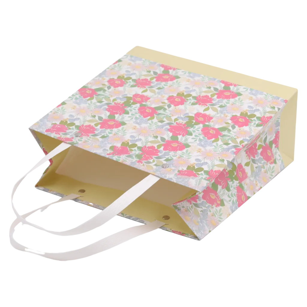 Geschenktasche mit Blumen-Print, klein (Mehrfarbig)