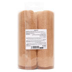 Gesichtshandtuch aus Florgarn mit Capybara-Design für sanfte Pflege (Braun/Weiß)