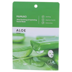 Aloe Tuchmaske für das Gesicht, feuchtigkeitsspendend und beruhigend (Grün) – weitere Produktansicht