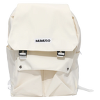 Großer Rucksack aus Nylonstoff mit mehreren Fächern (Beige)