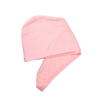 Haar-Turban-Handtuch aus Mikrofaser, 25×65 cm (Hellrosa)