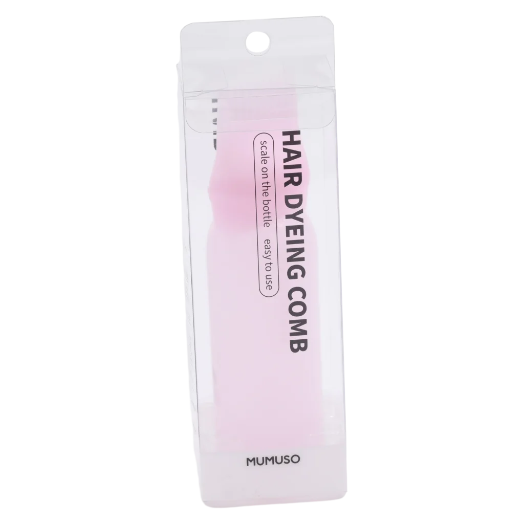 Haarfärbekamm mit Füllstandsskala für Haarfarbe (Rosa)