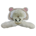 Flauschige Haarspange mit Bären-Design (Weiß)