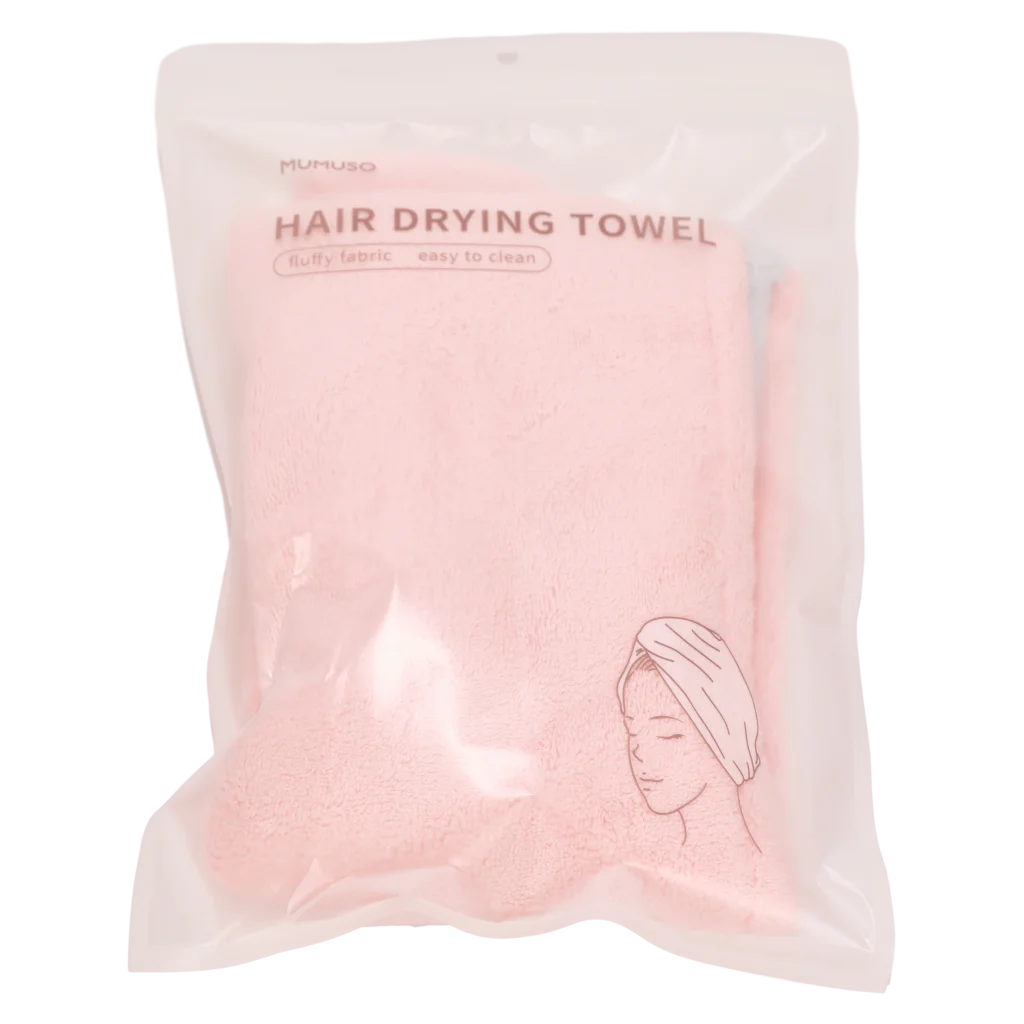 Haarturban aus Coral Fleece, Mikrofaser (Rosa/Blau)