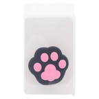 Faltbarer Handyhalter aus ABS &amp; Silikon mit Katzenpfoten-Design (Schwarz/Pink/Rosa)