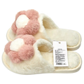 Damen Hausschuhe mit 3D-Blumendesign, Gr. 39-40 (Pink)