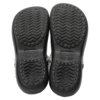 Hausschuhe mit Plüschfutter, Winter-Clogs Damen (Schwarz, 37-38)