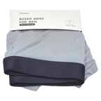 Herren Boxer Briefs, Größe 3XL (Hellblau/Grau/Dunkelblau)