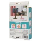 Höhenverstellbarer Handyhalter für den Schreibtisch mit Hasen-Design (Rosa)