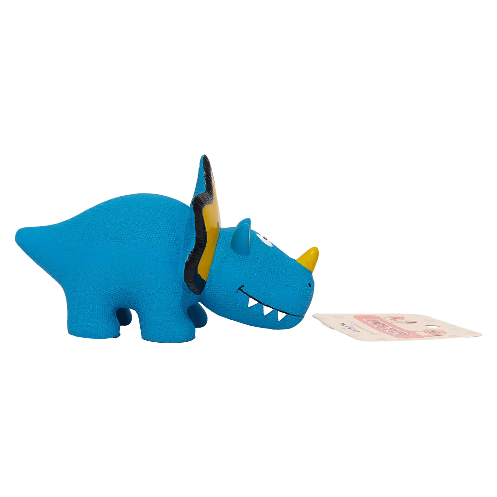 Hundespielzeug aus Latex mit Dinosaurier-Design (Blau), 152 g