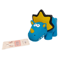 Hundespielzeug aus Latex mit Dinosaurier-Design (Blau), 152 g