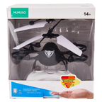 Induktions-Quadrocopter aus Polypropylen mit Dual-Modus-Fernbedienung (Schwarz/Weiß)