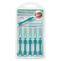 6er-Pack Interdentalbürsten I-förmig, flexible Soft-Griffe (Türkis/Weiß)