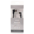 iPhone-Ladekabel mit 90-Grad-Winkel, 2 m (Schwarz)