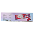 Kabelloses Tastatur- und Maus-Set aus HIPS-Kunststoff (Blau/Lila)