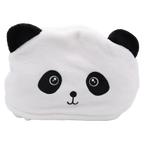 Kapuzenhandtuch aus Polyesterfaser mit Panda-Design (Weiß/Schwarz)