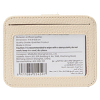 Kartenetui mit Lychee-Design, kompakt und praktisch (Beige)