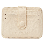 Kartenetui mit Lychee-Design, kompakt und praktisch (Beige)