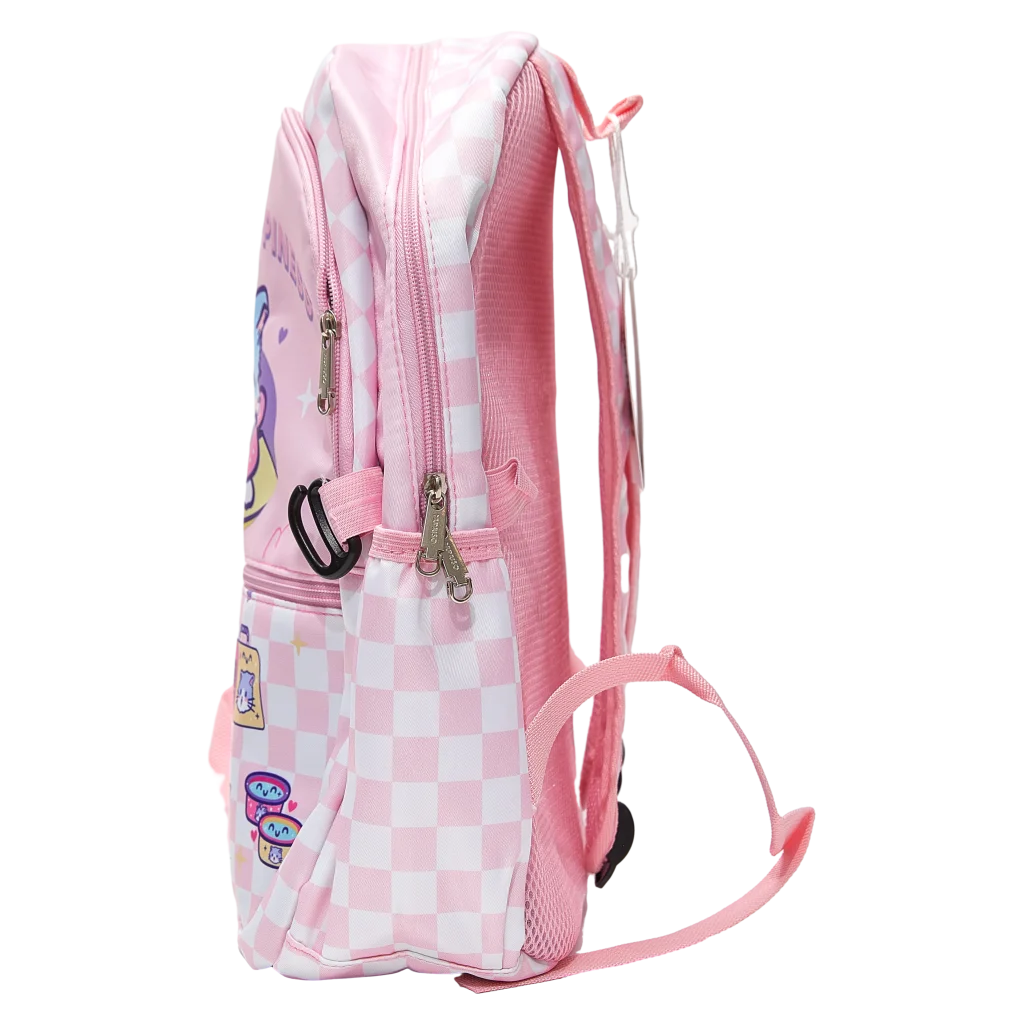 Kinder-Rucksack mit Katzen-Design, leicht & vielseitig (Rosa)
