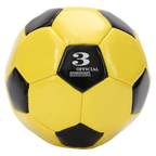 Kinder Fußball Größe 3 aus PVC-Kunstleder (Gelb/Schwarz)