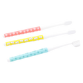 3er-Pack Kinderzahnbürsten mit Design-Print (Gelb/Rosa/Blau)