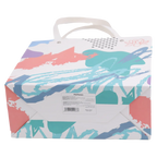 Kleine Geschenktragetasche aus Papier mit abstraktem Print (Mehrfarbig)