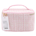 Kosmetiktasche mit Jacquardgewebe-Design (Rosa)