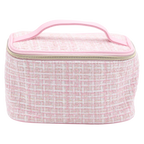Kosmetiktasche mit Jacquardgewebe-Design (Rosa)
