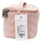 Kosmetiktasche aus PVC-Gel mit Herringbone-Design (Rosa)